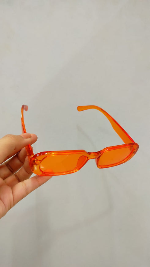 Retro Narrow Rectangular Oval Sunglasses
